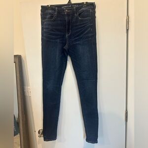 American Eagle Dark Wash Extra Long Jegging